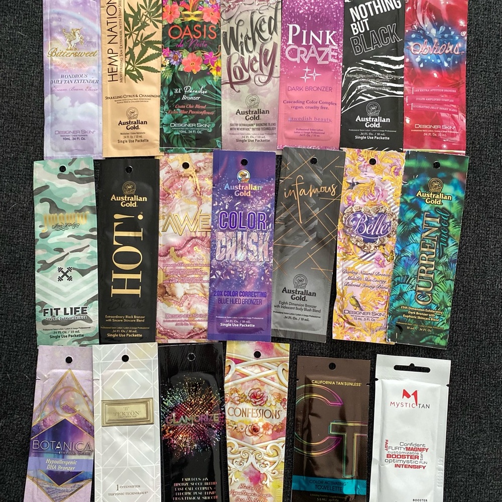 Tanning Lotion Packets